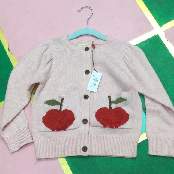 Pink Chicken Other - NWT Pink Chicken Pocket Sweater With Apples
